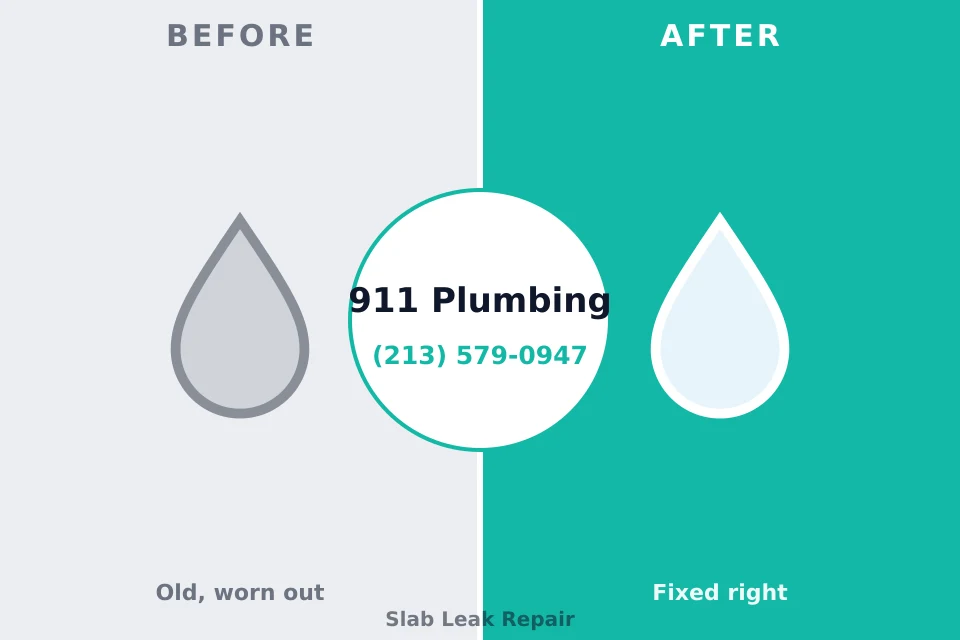 Before and after: plumbing repair South Lansing, NY